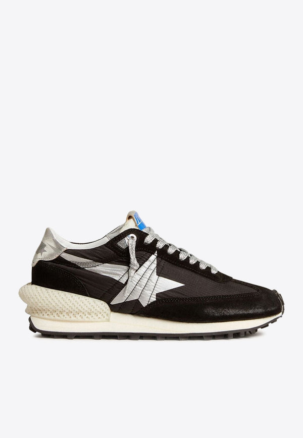 Marathon Nylon and Suede Sneakers