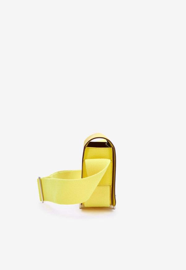 Geta Shoulder Bag in Jaune de Naples Chevre Leather with Palladium Hardware