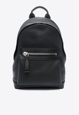 Grained Leather Backpack