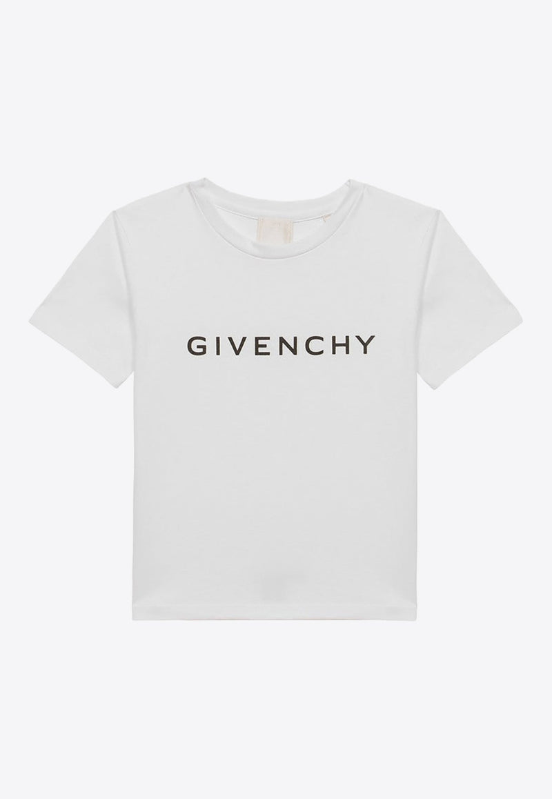 Girls Logo Print Crewneck T-shirt