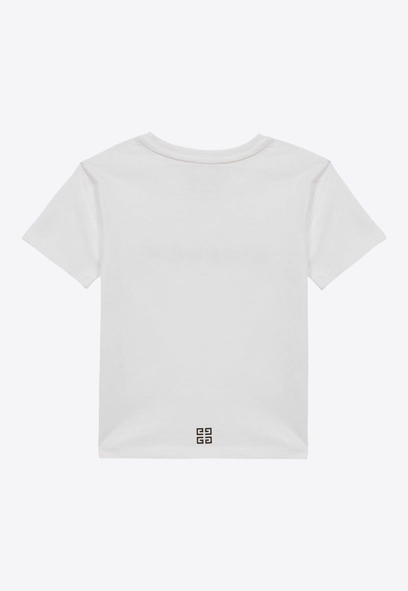 Girls Logo Print Crewneck T-shirt