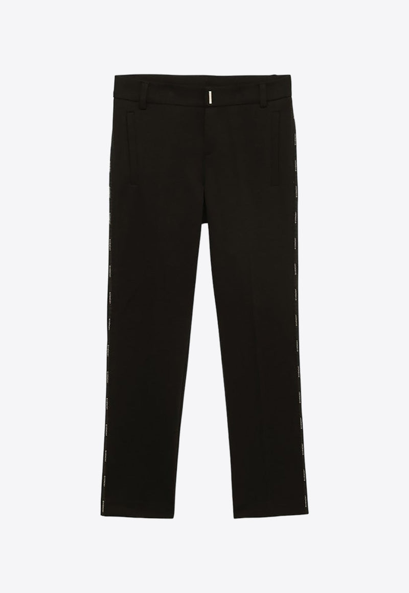 Boys Tailored Pants with Side Logo Band