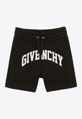 Boys Logo Print Drawstring Shorts