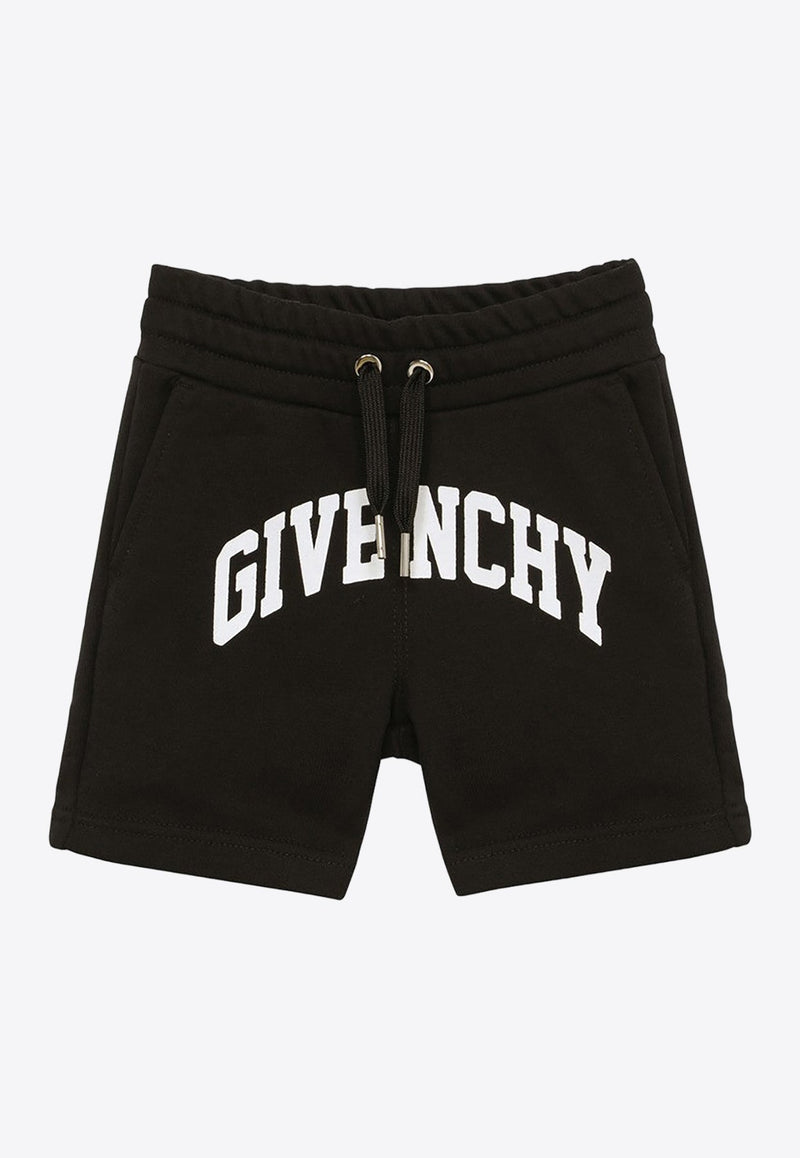 Boys Logo Print Drawstring Shorts