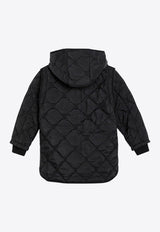 Girls Removable-Sleeves Quilted Parka