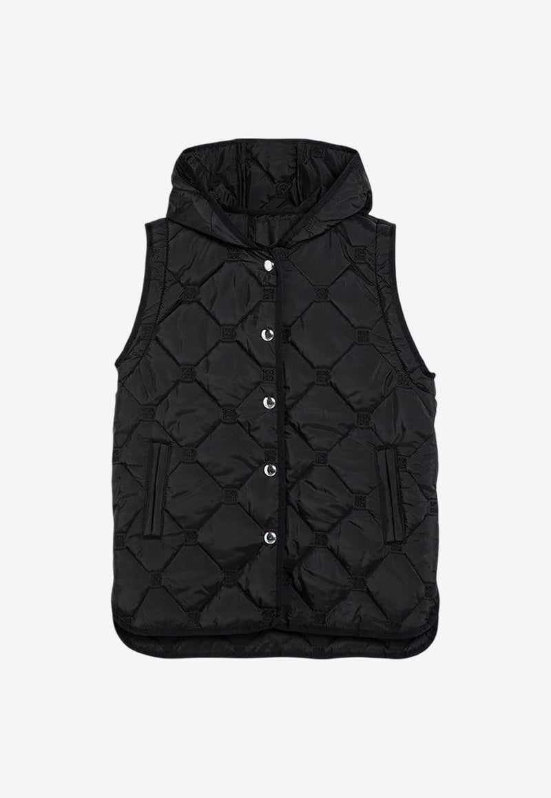 Girls Removable-Sleeves Quilted Parka