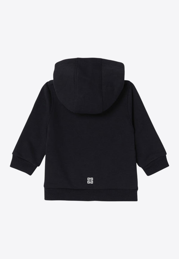 Baby Boys Logo Print Zip-Up Hoodie