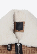 Girls Shearling-Trimmed 4G Monogram Vest