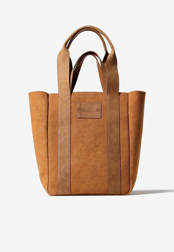 Workwear Logo Patch Canvas Tote Bag