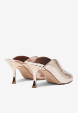 Henri 70 Metallic Leather Mules