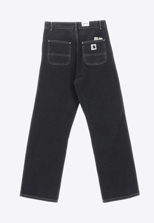 W' Simple Straight-Leg Jeans