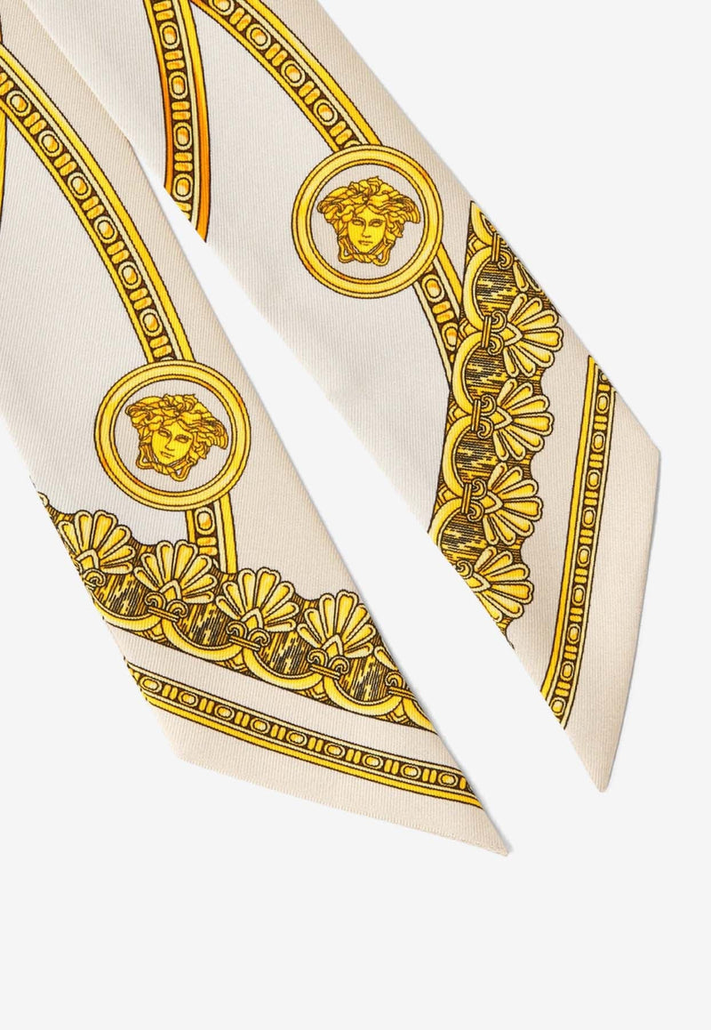 la Coupe des Dieux Print Silk Scarf Tie