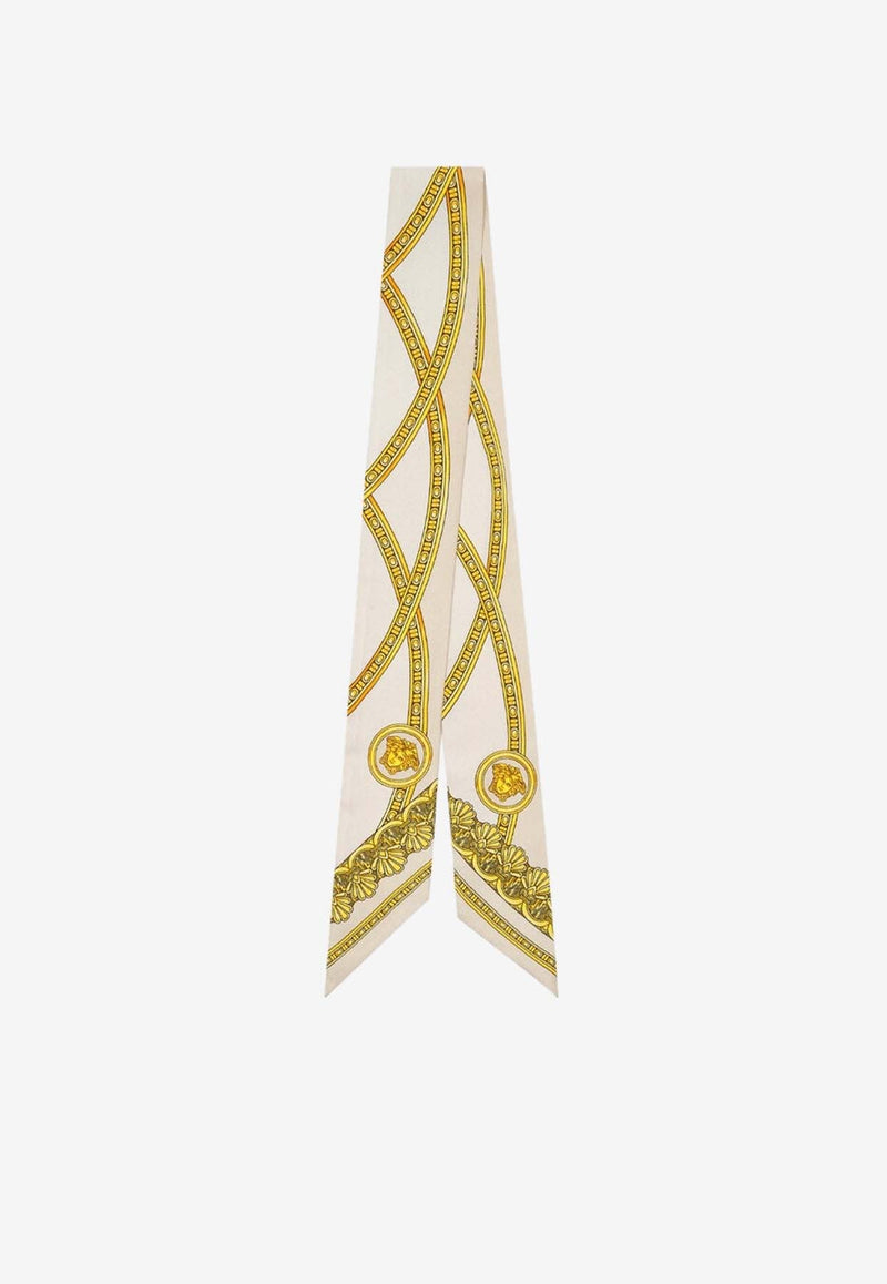 la Coupe des Dieux Print Silk Scarf Tie