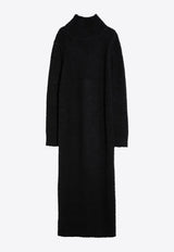 Wool High-Neck Dress