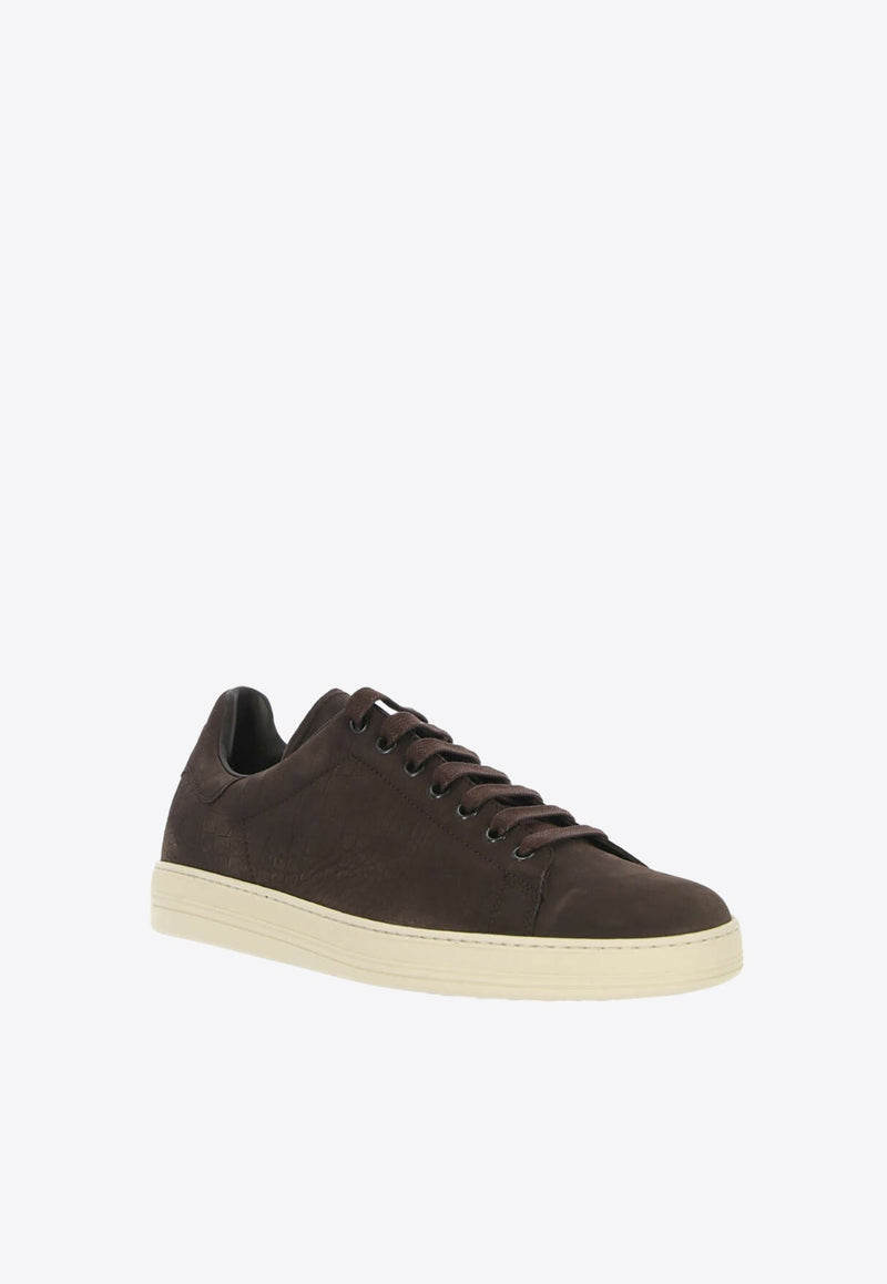 Warwick Croc-Nubuck Low-Top Sneaker