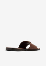 Brighton Leather Slides