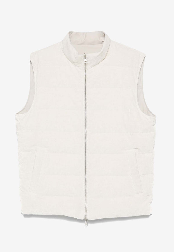 Corduroy Zip-Up Vest