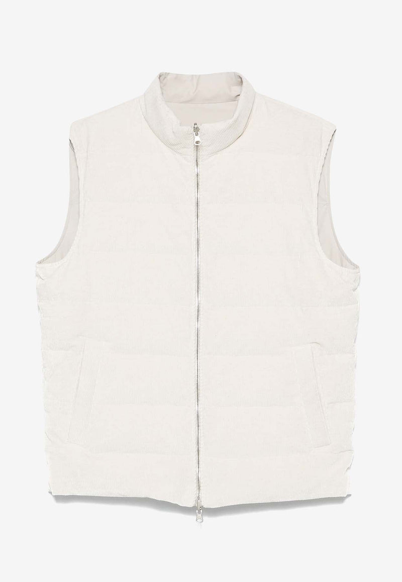 Corduroy Zip-Up Vest