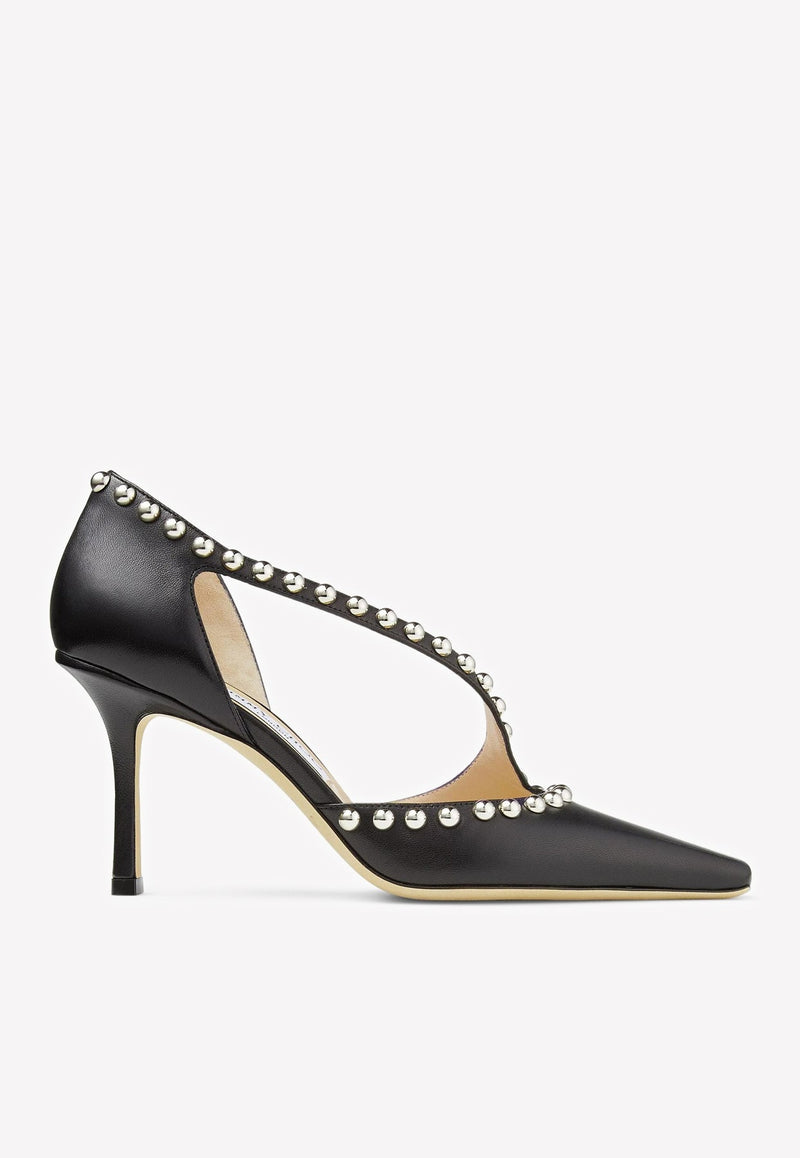 Rilea 85 Studded Nappa Leather Pumps