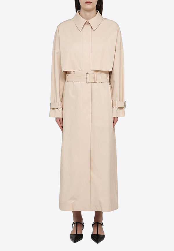 Single-Breasted Belted Trench Coat