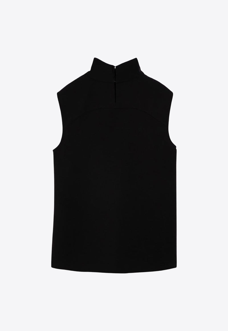 Sleeveless Turtleneck Top