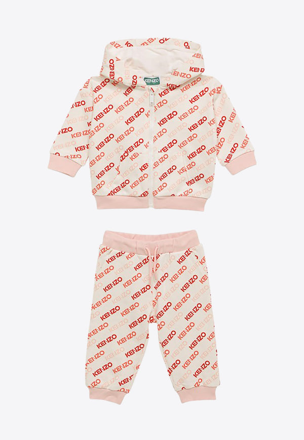 Girls Logo Print Tracksuit Set