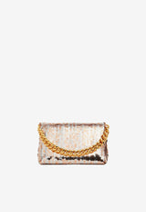 Mini Sequin Embellished Top Handle Bag