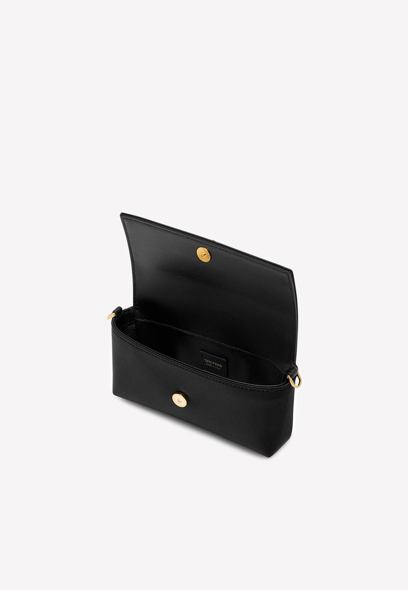 Satin Padlock Clutch Bag