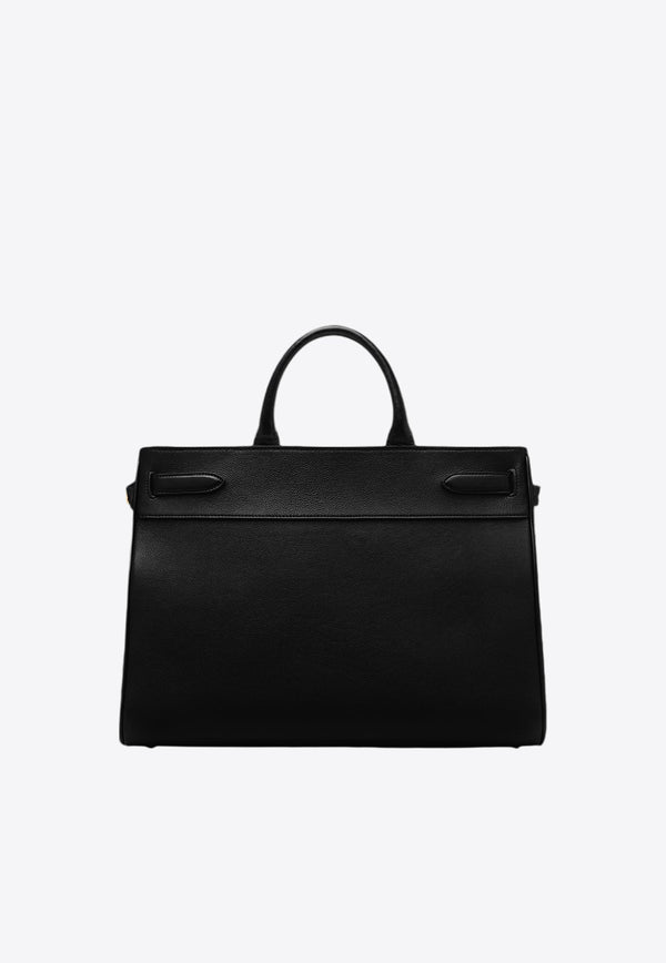 Large Whitney Top Handle Bag in Grain Leather