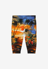 Baby Boys Hawaiian Print Track Pants