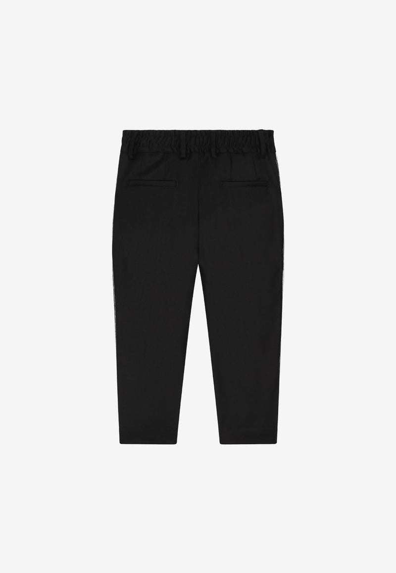 Boys Stretch Pants in Wool