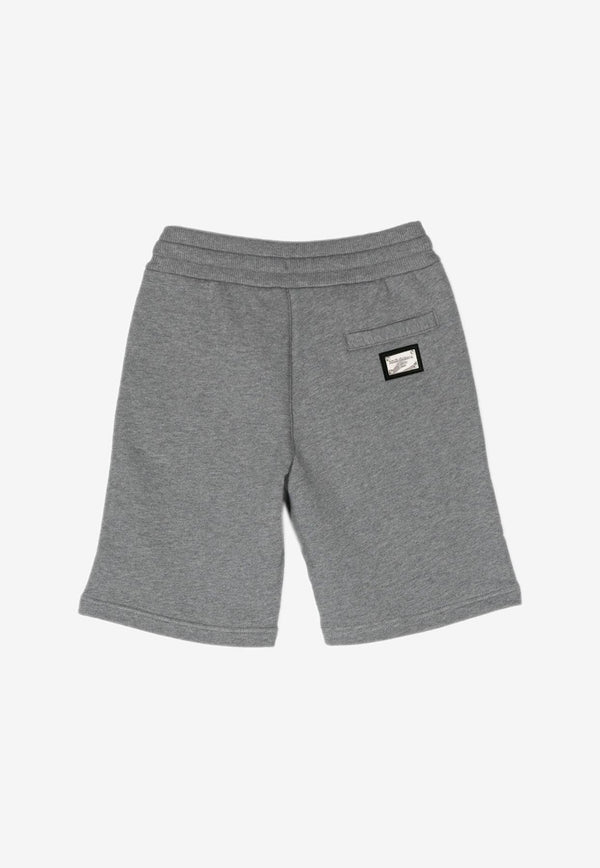 Boys Logo-Patch Bermuda Shorts