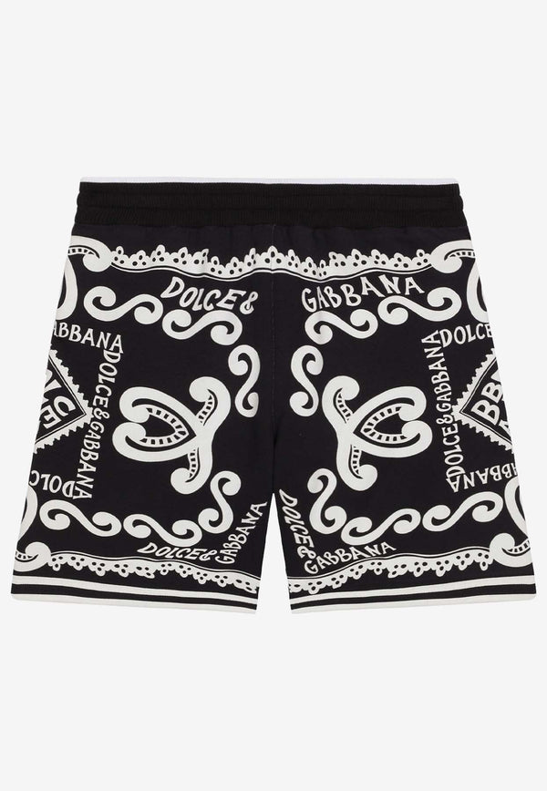 Boys Marina-Printed Drawstring Shorts