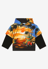 Boys Hawaiian Print Hoodie