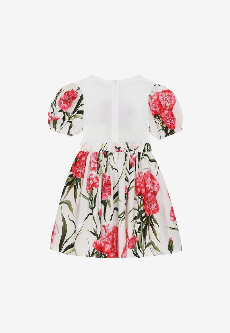 Girls Carnation Print DG Dress