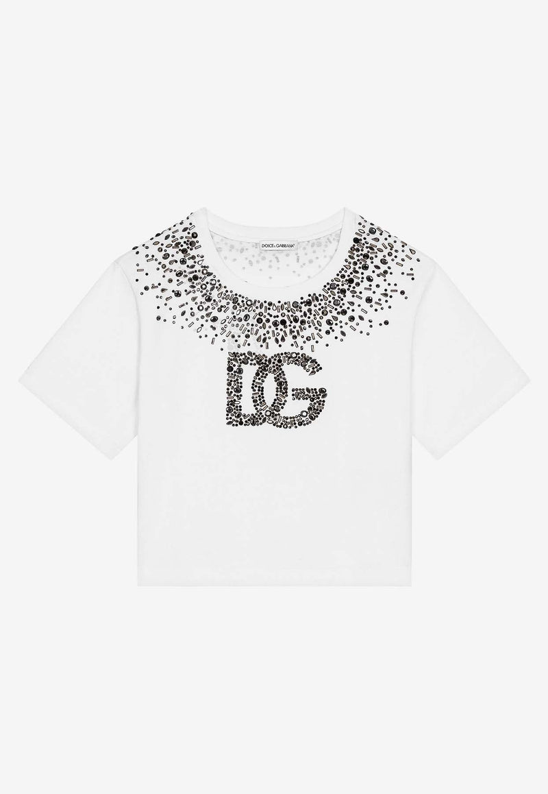 Girls Rhinestone-Embellished T-shirt