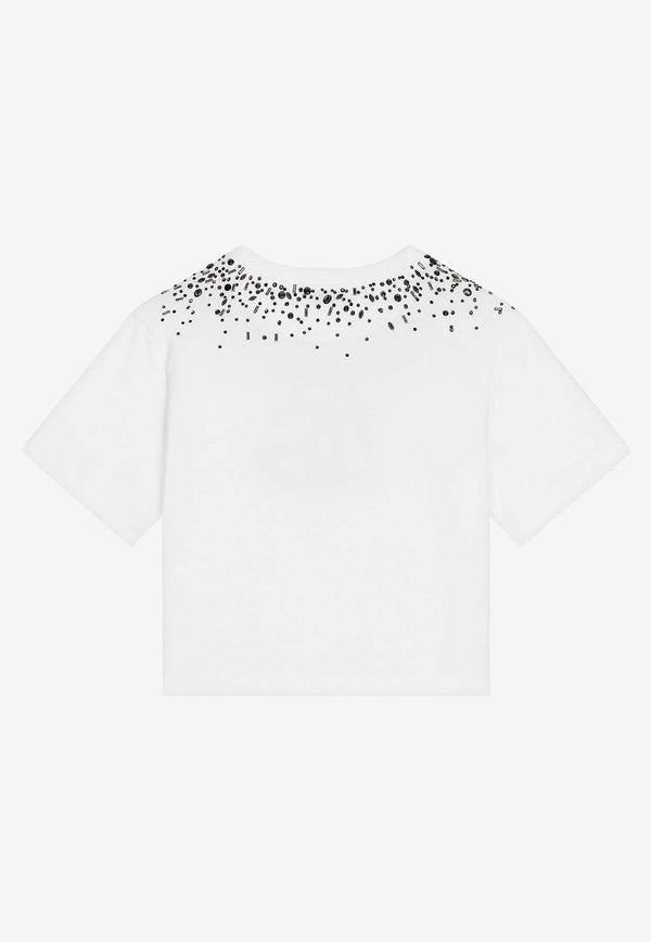 Girls Rhinestone-Embellished T-shirt