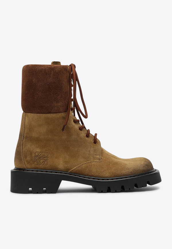 Sierra Suede Lace-Up Combat Boot