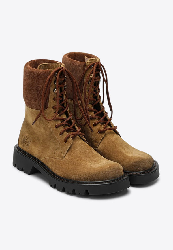 Sierra Suede Lace-Up Combat Boot