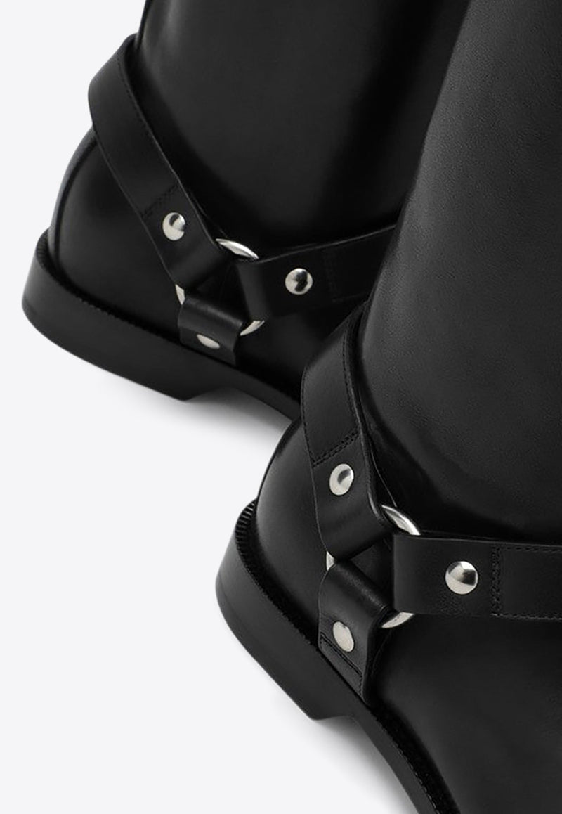 Campo Biker Leather Knee-High Boots