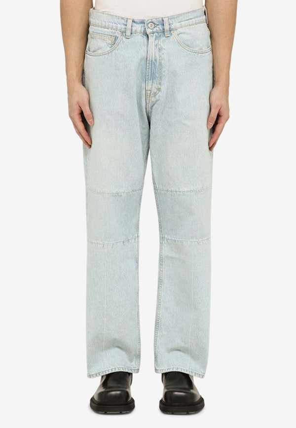 Straight-Leg Paneled Jeans