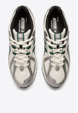 1906R Low-Top Sneakers in Silver Metallic with Nightwatch Green and Sea Salt