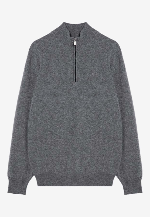 Half-Zip Cashmere Sweater