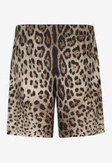Leopard Print Swim Shorts