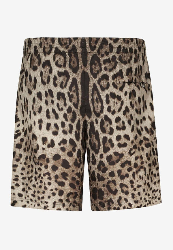 Leopard Print Swim Shorts