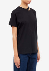 Cut-Out Short-Sleeved T-shirt