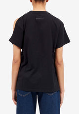 Cut-Out Short-Sleeved T-shirt