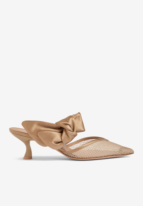 Marie 45 Satin Bow Mules