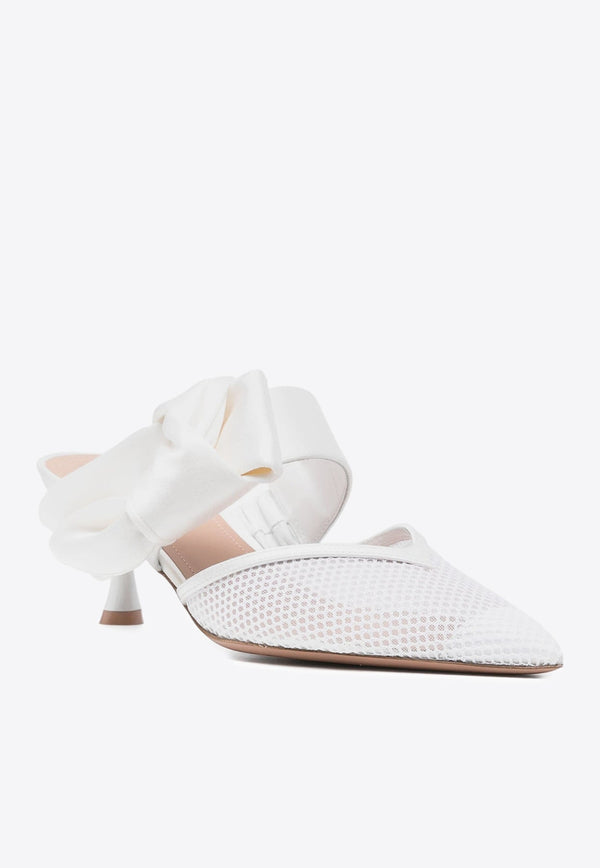 Marie 45 Satin Bow Mules