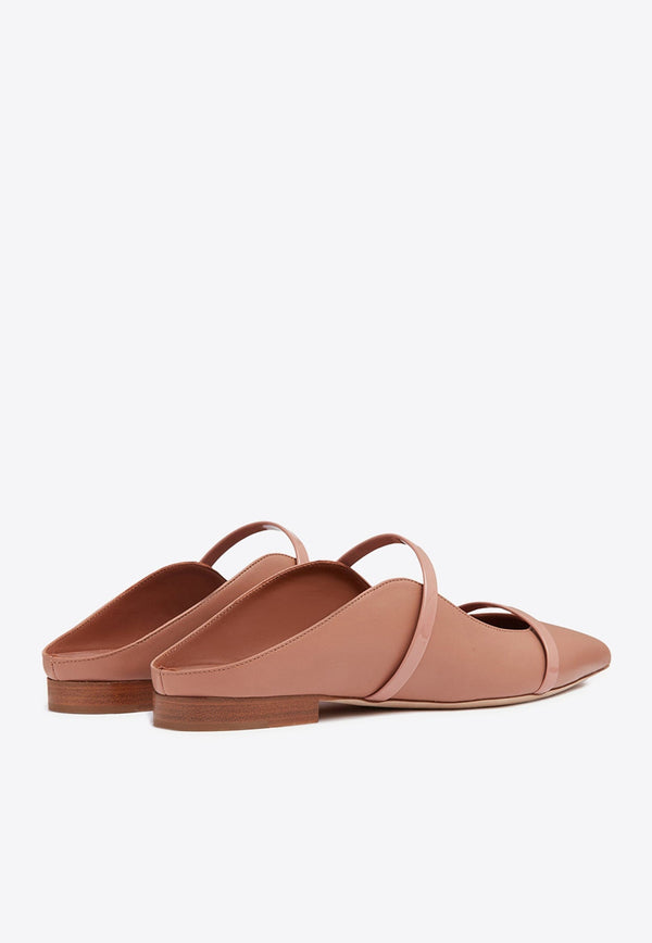 Maureen Flat Mules in Nappa Leather